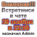 Встретимся в чате 29 ноября в 23:00